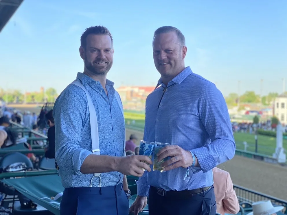 Andy and Landon Swan at Churchill Downs